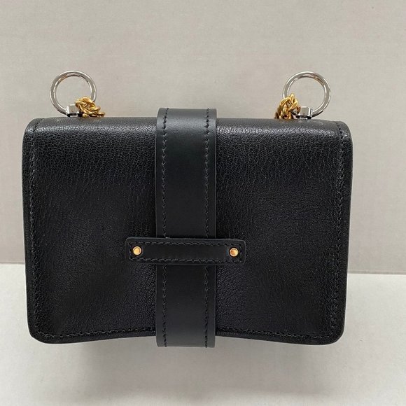 Chloe Aby Calfskin Mini Black Leather Shoulder Bag - Picture 2 of 6